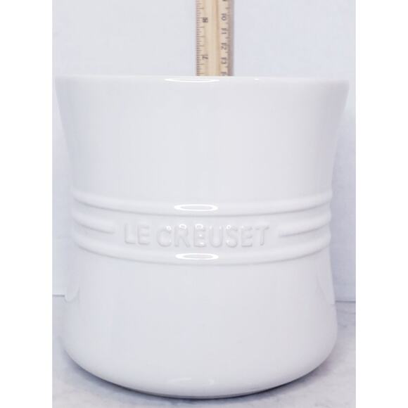 LE CREUSET White Stoneware Kitchen Utensil Crock 2.4L - Picture 7 of 13